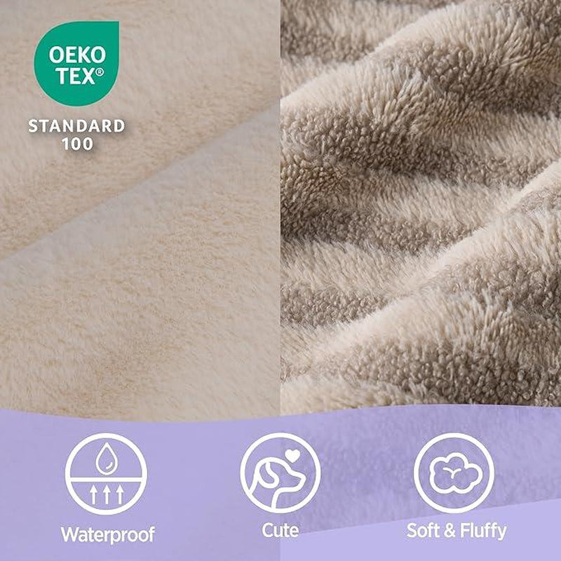 LESURE High Back Sofa, Cute Dog Bed, Orthopedic Waterproof Pet Beds with Sides, Non-Slip Bottom and Egg-Crate Foam Pet Couch Sofa with Washable Removable Cover