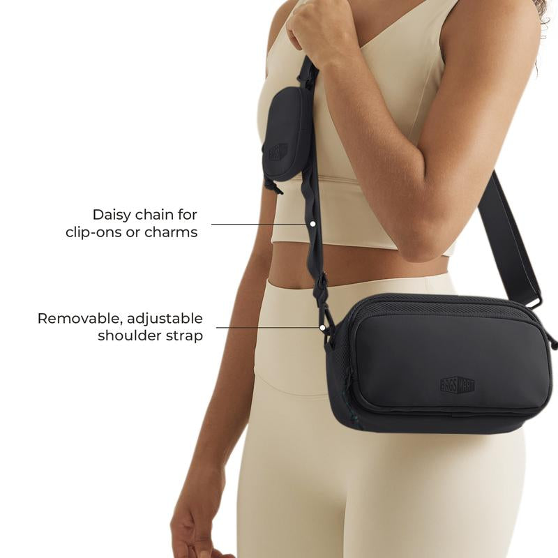 【New In】Bagsmart REIKI 2.2L Compact RFID Crossbody Bag with Detachable Mini Case & Key Leash Machine Washable for Workouts and City Walks Fallfreshness