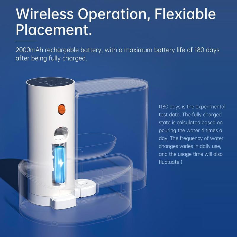 Gift for Pets, Smart Pet Water Fountain, Automatic Pet Water Dispenser, Pet Feeding Supplies for Dogs & Cats, Kitten Drinking Fountain, Dog & Cat Accessories, Cat Stuff, Pet Feeder Products, Funny Gift, Water Bowl